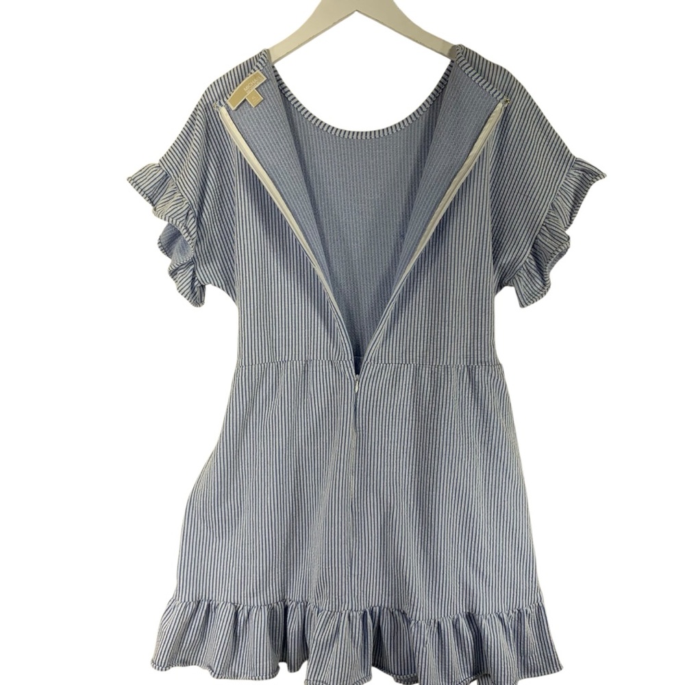 Michael Kors Sky Blue Ruffle Sleeve Mini Dress - Picture 11 of 15